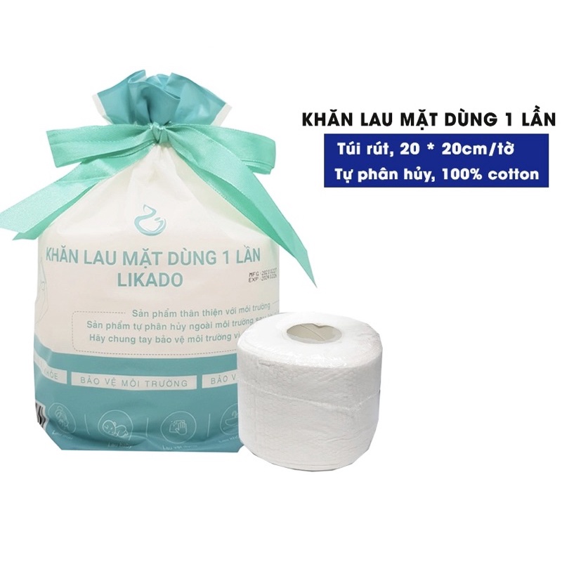 KHĂN LAU MẶT DÙNG 1 LẦN LIKADO DÙNG CHO SPA - Cá nhân