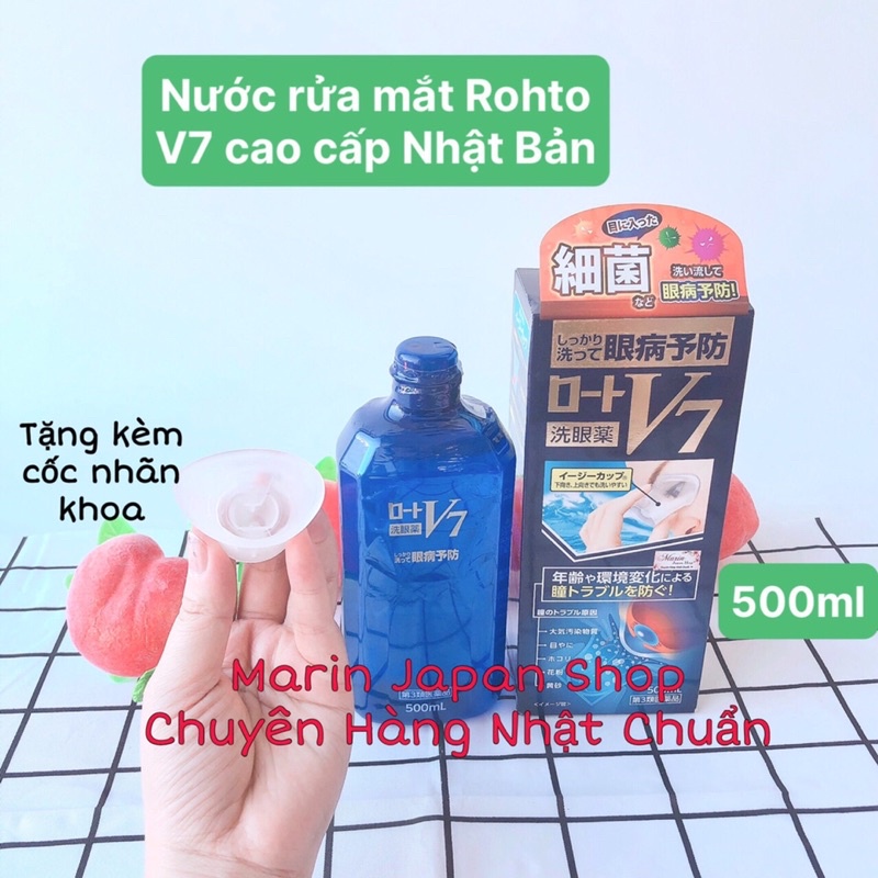 NƯỚC RỬA MẮT CAO CẤP PREMIUM V7 NHẬT BẢN 500ML