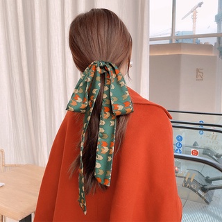 Dây Cột Tóc Vải Lụa Đính Nơ Xinh Xắn Cho Nữ