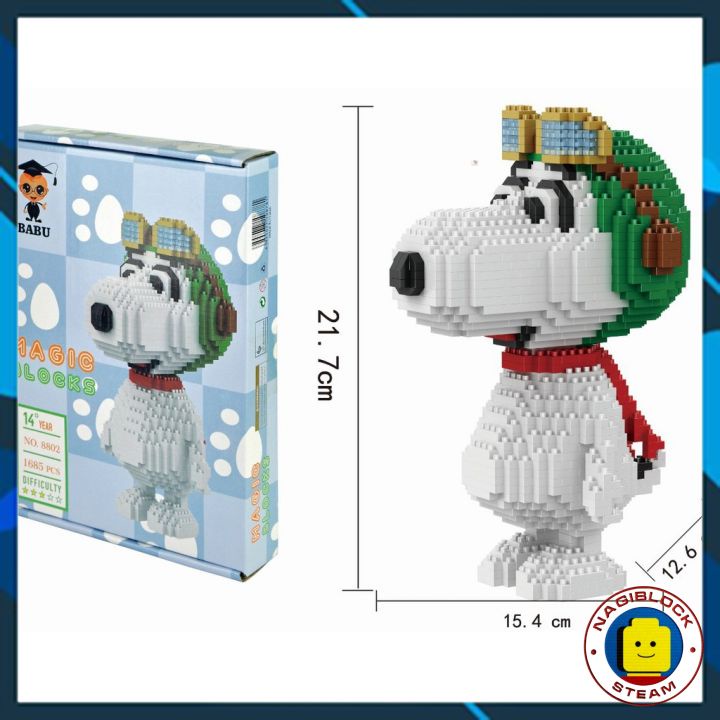 Mô hình lắp ráp snoopy nanoblocks BABU-8802