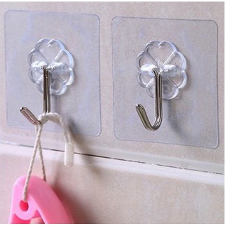 Móc Dán Tường Đa Năng Treo Chìa Khoá Vật Dụng 4 Nhánh Xoay Hình Cây Thông Không Khoan Đục Tiện Lợi