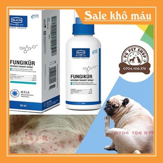 [FREESHIP - HÀNG CHÍNH HÃNG] Xịt Trị Nấm Da Cho Chó Mèo Alkin Fungikur - TD8