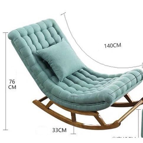 Ghế Poang bập bênh thư giãn an toàn cho cột sống màu nâu, đen, xanh