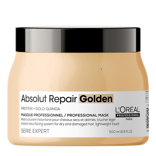 Kem ủ tóc dạng nhũ vàng dưỡng tóc hư tổn nặng L'oreal Professionnel Repair Golden 500ml