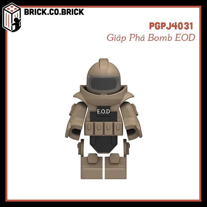 Giáp EOD Phụ Kiện Lego Army Giáp Phá Bomp Minifigure PGPJ4027