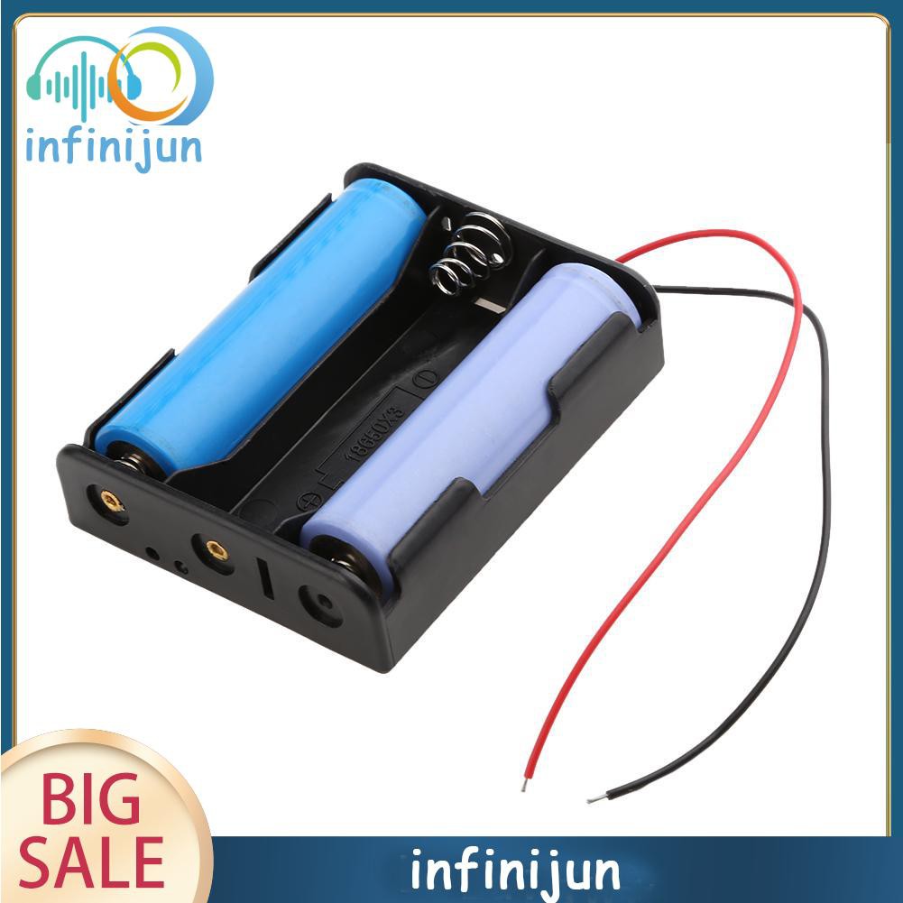 1 Hộp Nhựa 3 Ngăn Đựng Pin 18650 Kèm Dây