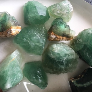 100Gr Đá Thô Màu xanh FLUORITE