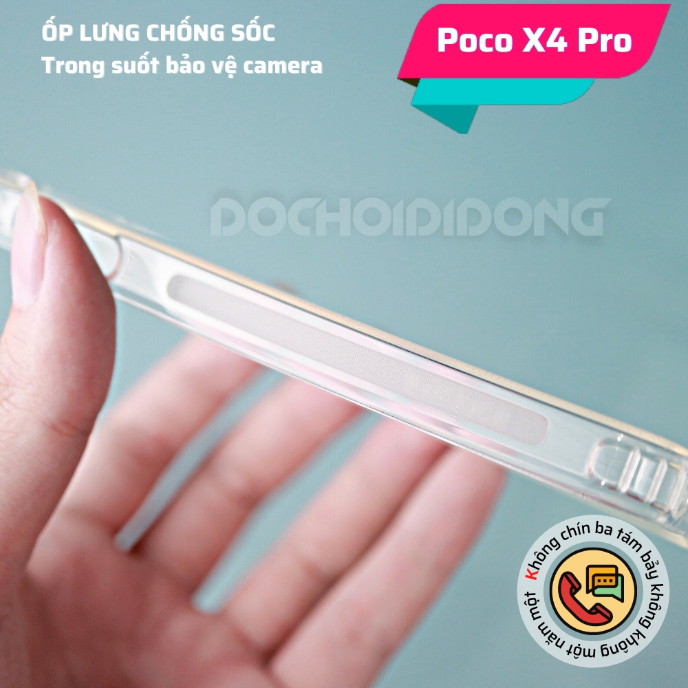 Ốp Lưng Dẻo Trong Suốt Cho Xiaomi Poco X4 Pro Chống Sốc Bảo Vệ Camera