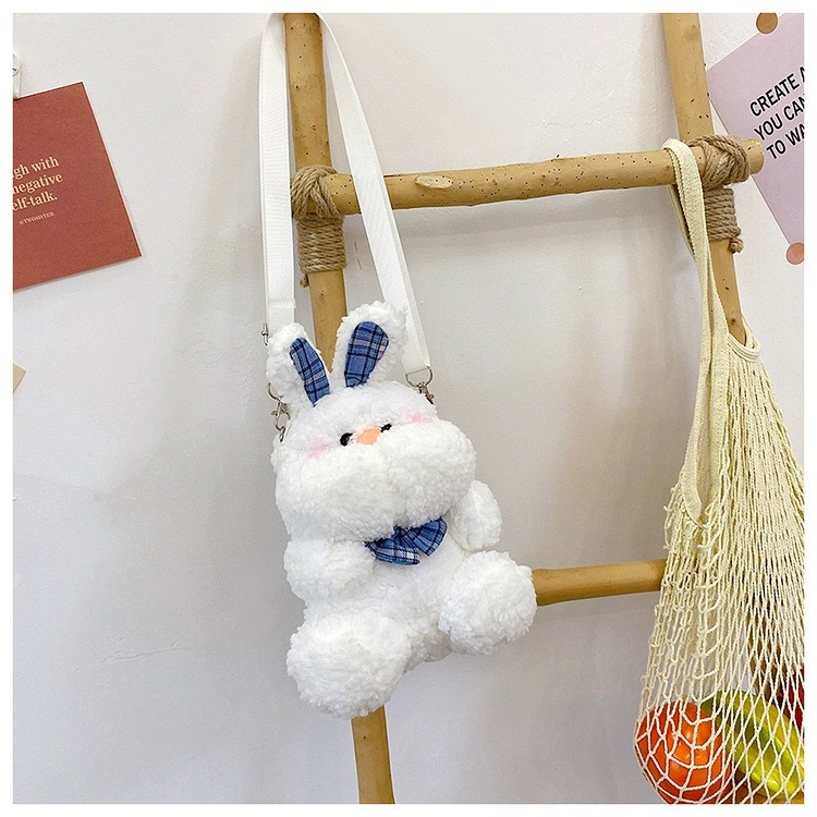 Túi đeo chéo Thỏ Bông Bunny dễ thương, túi gấu bông đáng yêu đeo đi chơi, du lịch phong cách Hàn Quốc