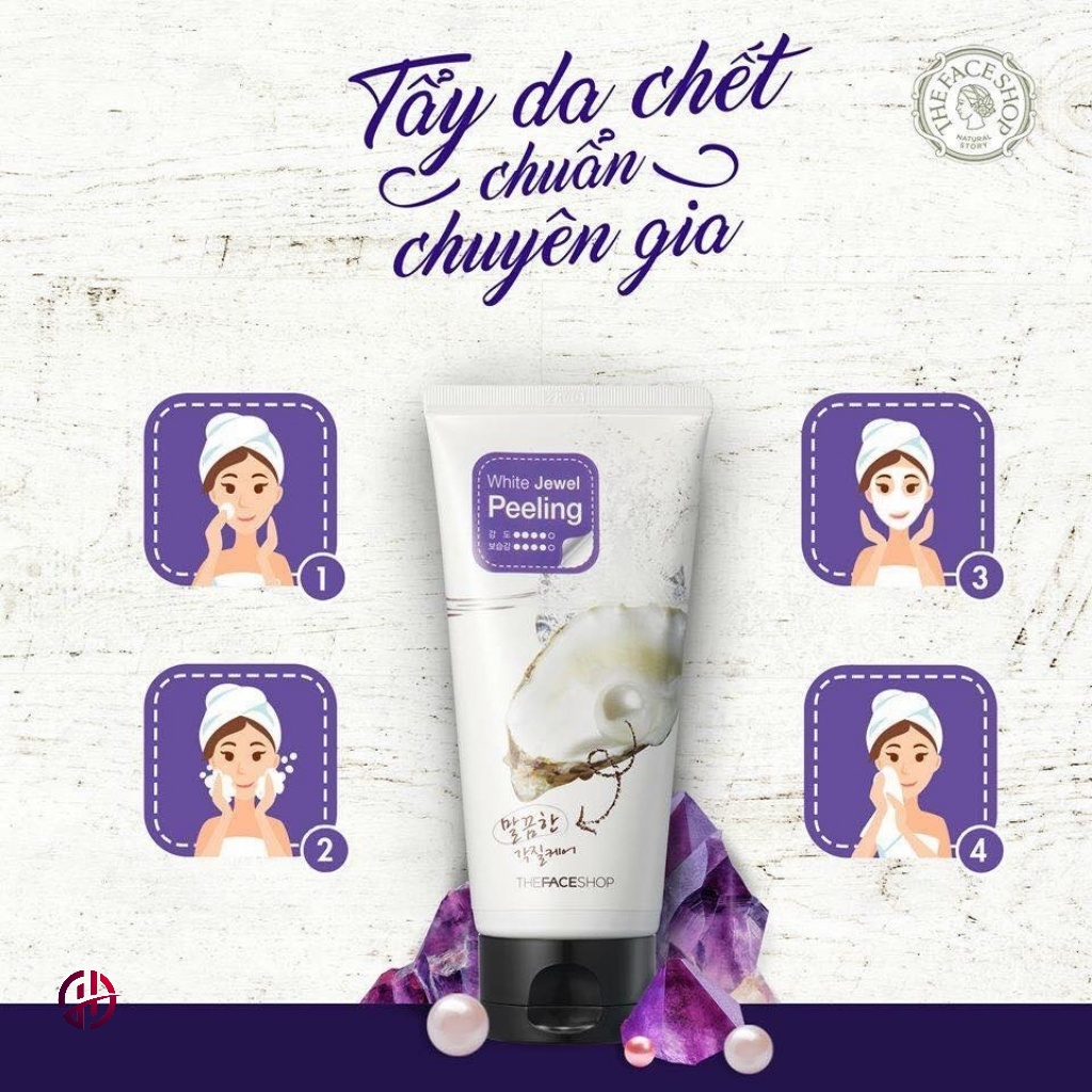 Tẩy da chết ngọc trai Smart Peeling 120ml chinh hang