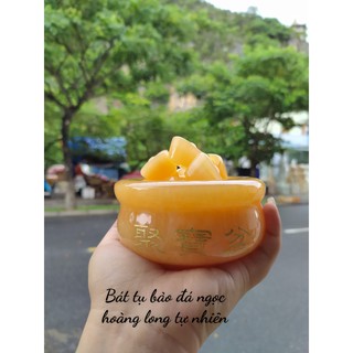 Bát tụ bảo tài lộc, vật phẩm phong thủy nguyên khối đúc tạc tinh tế, độc đáo, trưng bày, trang trí