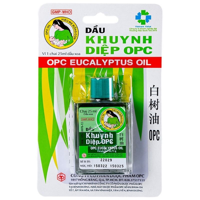 Dầu Khuynh Diệp OPC Chai 25ml, Dùng Cho Trẻ Sơ Sinh