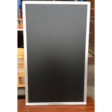Bảng đen viết phấn 60 x 100cm viền nhôm - Có kẻ sọc ngang 5cm