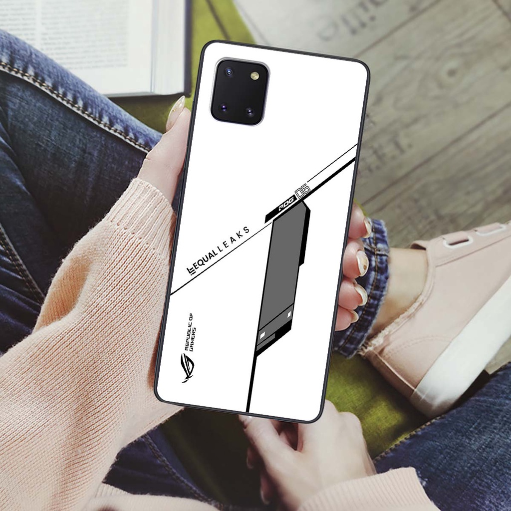 Ốp lưng điện thoại Samsung Galaxy Note 10 Lite - Republic of Gamers, chất liệu kính cường lực