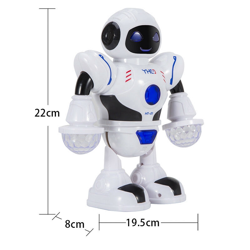 Smart Electric Dancing Music Flash Light Robot Electronic Walking Toy Kids Gift