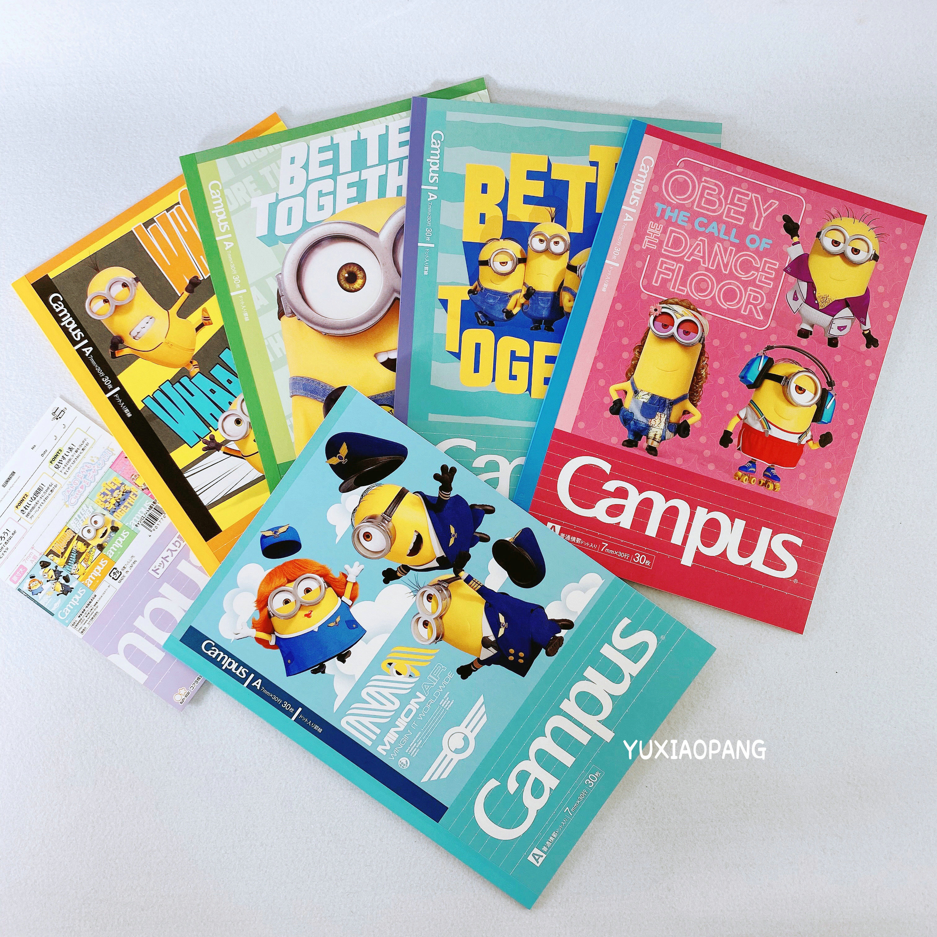 Minions limited Japanese-made sun-star &amp; KOKUYO cooperation limited campus notebook horizontal line