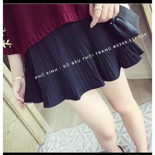 Chân váy xếp li nhỏ bầu.