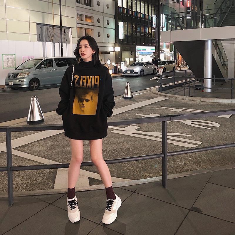 Áo Nỉ Sweater Pixels Form Rộng Unisex Tay Bồng Nam Nữ, Cổ cáo 3 phân, Áo Hoodie Chất Nỉ Dày dặn | BigBuy360 - bigbuy360.vn