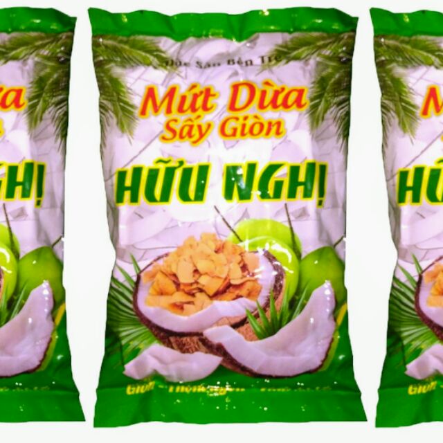 COMBO 1 THÙNG Mứt Dừa Sấy Khô Giòn Hữu Nghị