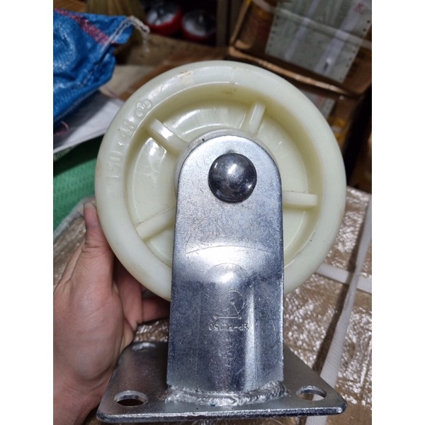 Bánh xe NPP150 PP trắng chịu tải 600kg/bộ