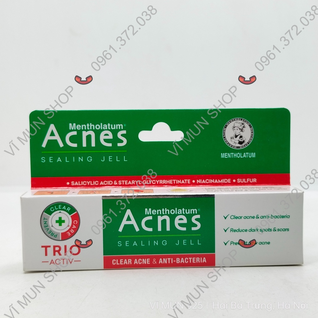 Acnes Sealing Jell tuýp 18g - Gel sạch mụn & kháng khuẩn