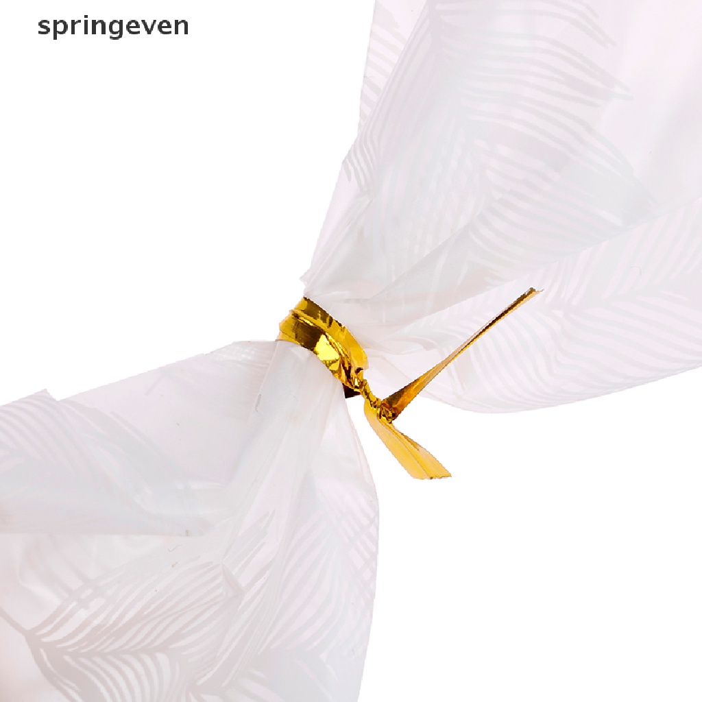 springeven Creative Cookie Candy Bags 50pcs Wedding Birthday Favors Party Plume Plastic Bag RFT