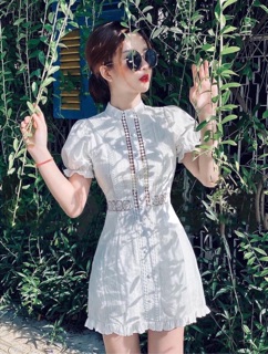 ĐẦM XÔ CHÂN BÈO PHỐI REN (KÈM HÌNH THẬT)