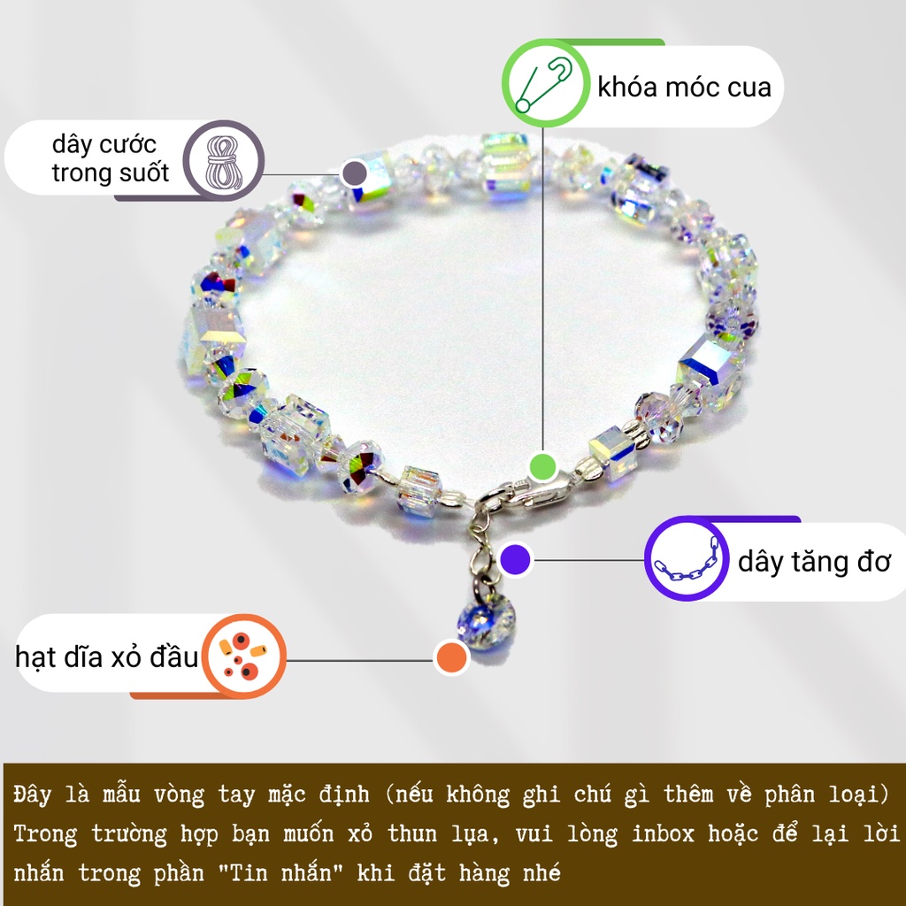 Vòng tay pha lê Swarovski B.21