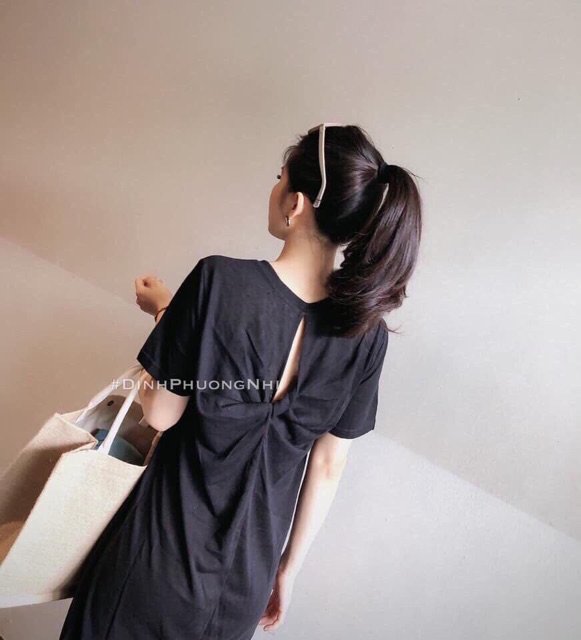 VÁY XUÔNG XOẮN LƯNG HỞ NHẸ NỮ TÍNH | BigBuy360 - bigbuy360.vn