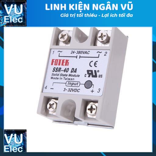 RELAY SOLID SSR-40DA / SSR-25DA FOTEK ( Relay Rơ le bán dẫn)