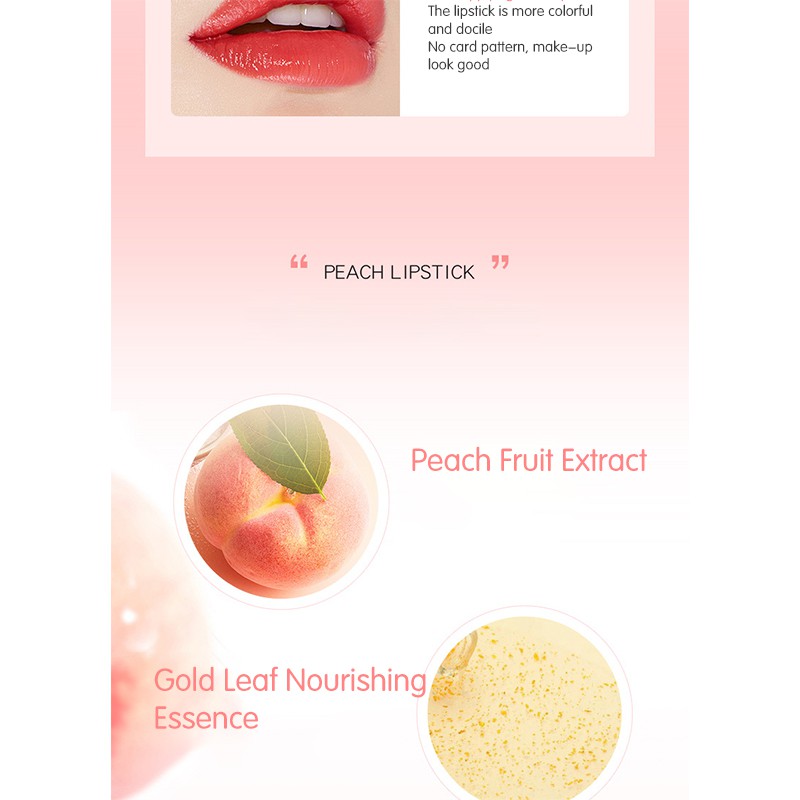 (Hàng Mới Về) Son Dưỡng Môi Chiết Xuất Hoa Đào Tự Nhiên Thay Đổi Màu Sắc Theo Nhiệt Độ Chống Khô Môi | BigBuy360 - bigbuy360.vn