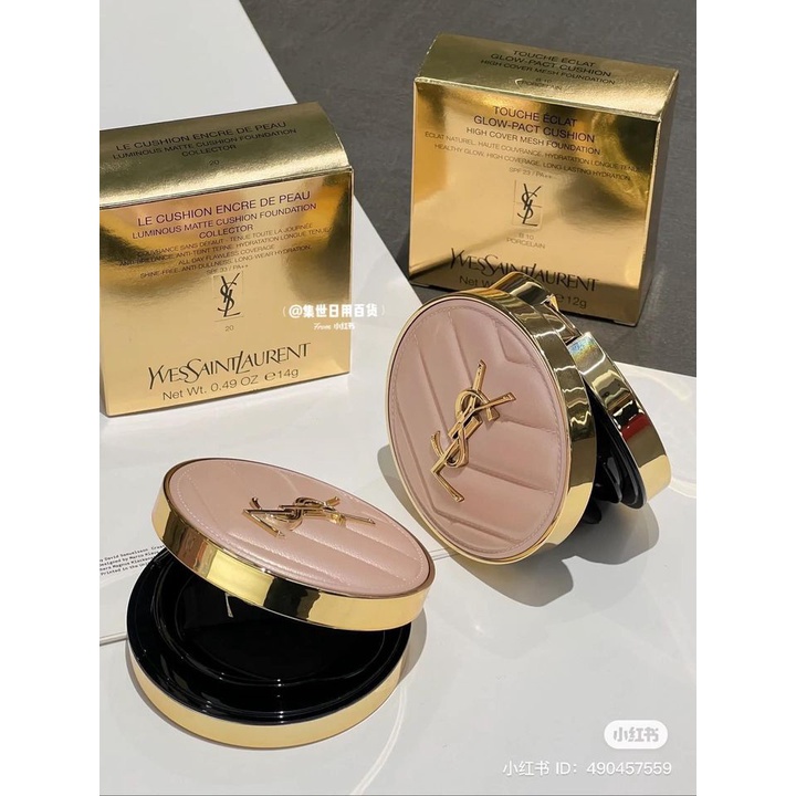 Phấn Nước cao cấp YSL Le Cushion Encre De Peau Fushion Ink Foundation, có bill NEW 2022