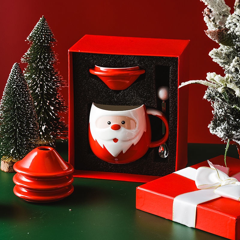 Ly sứ uống nước hình ông già noel dễ thương xinh xắn