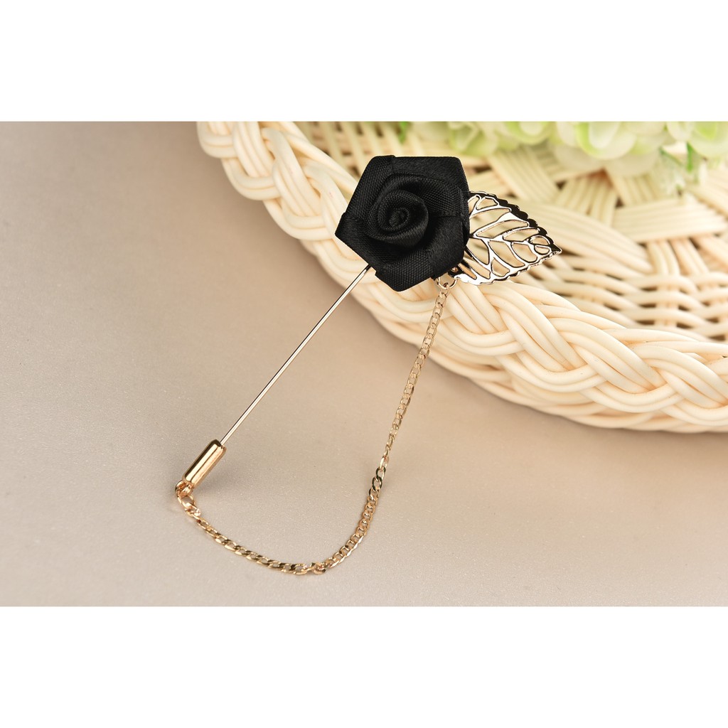Trâm ghim cài áo Nam Lapel Pin thời trang hình bông hoa TR-137 {Phụ kiện Vest Nam - AdamZone}
