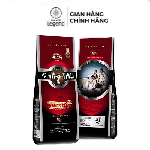 Combo 2 Bịch Cà phê Rang Xay Sáng Tạo 4 340gr (Gu mạnh, thơm lâu, cafein cao)