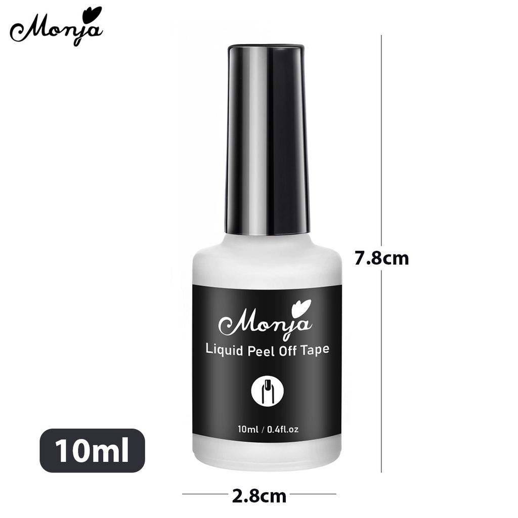 MONJA [Hàng mới về] Keo sơn móng dưỡng ẩm chống lem 10ml dành cho người mới bắt đầu
