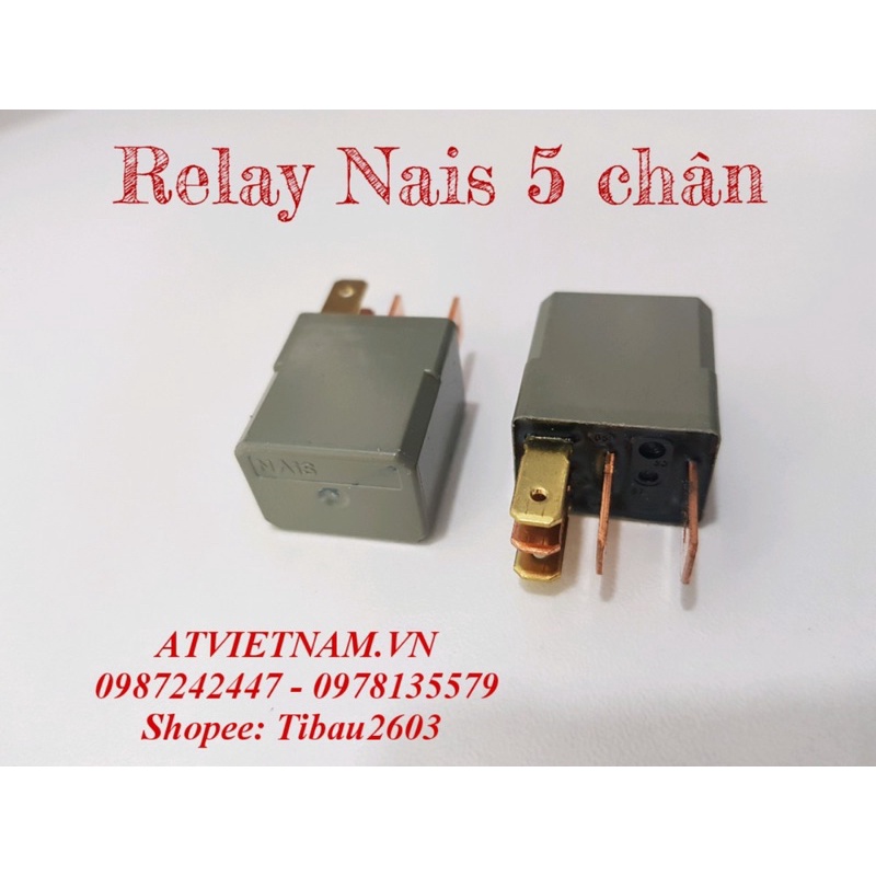 Relay xe máy Nais 5 chân, Role xe máy NAiS