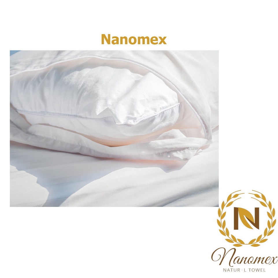 Vỏ gối nằm 40x60 chống thấm tuyệt đối, bảo vệ gối Nanomex chất lượng cao cấp