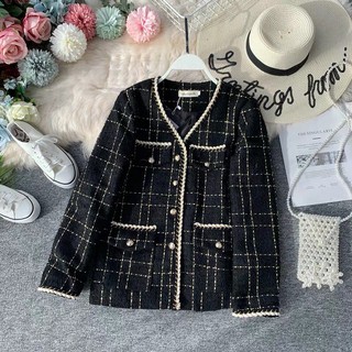 order áo dạ Tweed khoác nhẹ ngoài! kèm ảnh thật