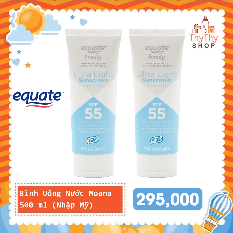 KEM CHỐNG NẮNG EQUATE BEAUTY ULTRA LIGHT SUNSCREEN LOTION SPF 55 (USA)