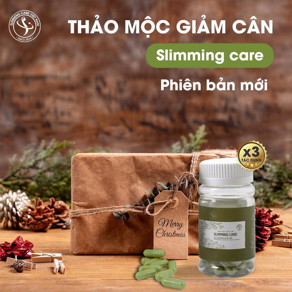 Viên Uống Giảm Cân Slimming Care X3 Viên Uống Thảo Mộc Hỗ Trợ Giảm Béo Tặng Detox Rau Xanh
