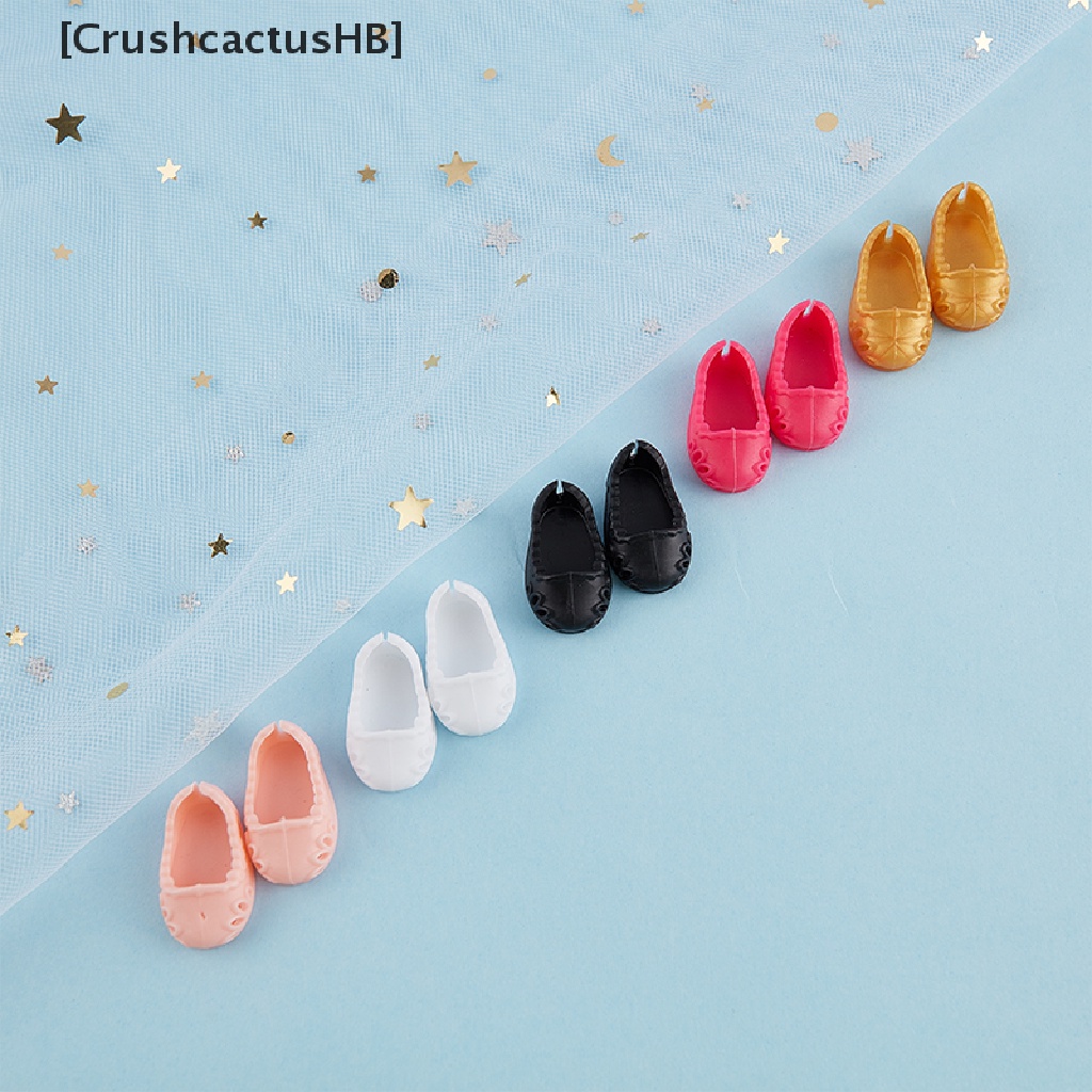 4 Đôi giày cao cấp trang trí cho búp bê 17cm BJD