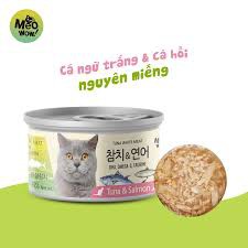 Pate  cho mèo MEOWOW TUNA WHITE- súp thịt cá ngừ trắng nguyên miếng