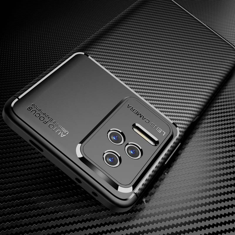 Ốp Điện Thoại TPU Dẻo Sợi Carbon Tản Nhiệt Bảo Vệ Camera Cho Redmi K50 K40 Pro