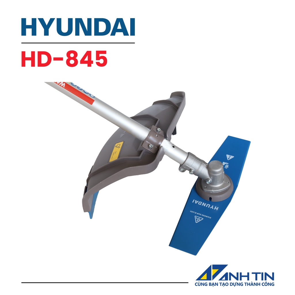 Máy cắt cỏ HYUNDAI HD-845 | Công suất 1.7HP | Dung tích xy lanh 42.7cc
