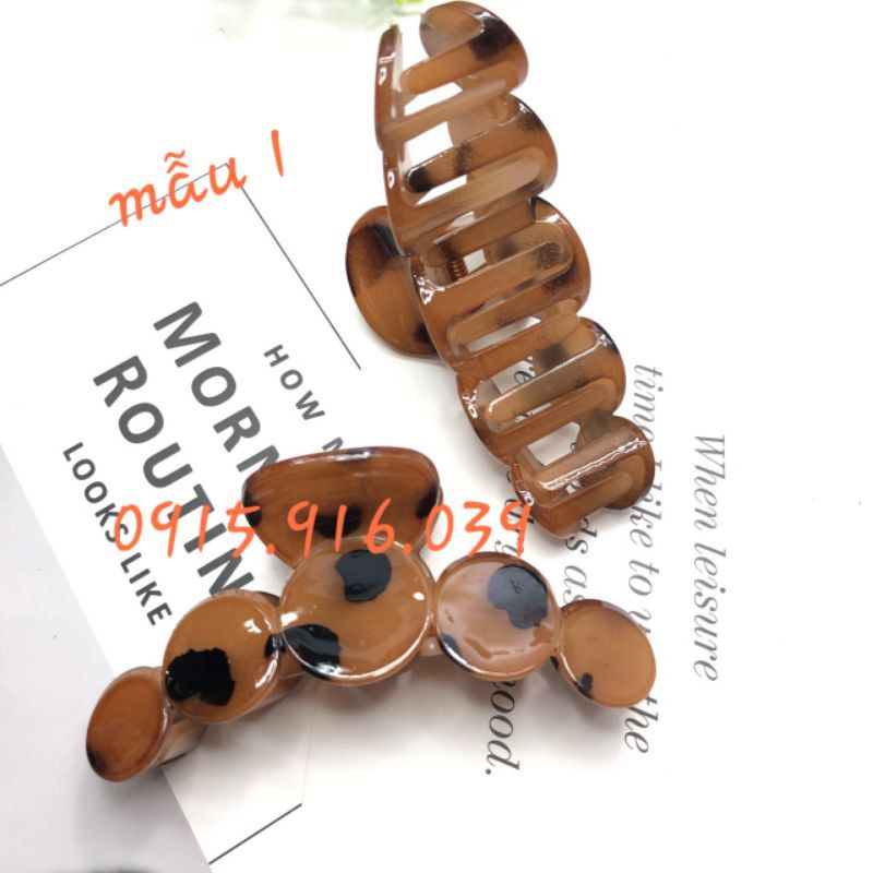Kẹp tóc càng cua phối đốm màu, Kẹp Càng Cua Đốm