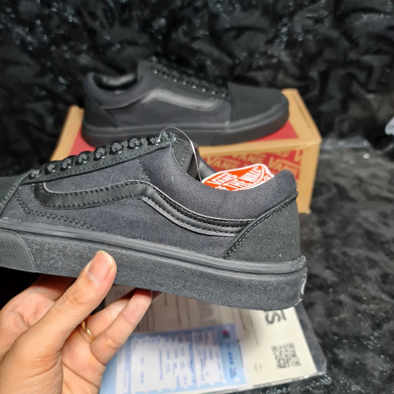 📸Ảnh Thật + Có sẵn📦 Giày Thể Thao Vans Old Skool Đen || Vans Old Skool Full Black