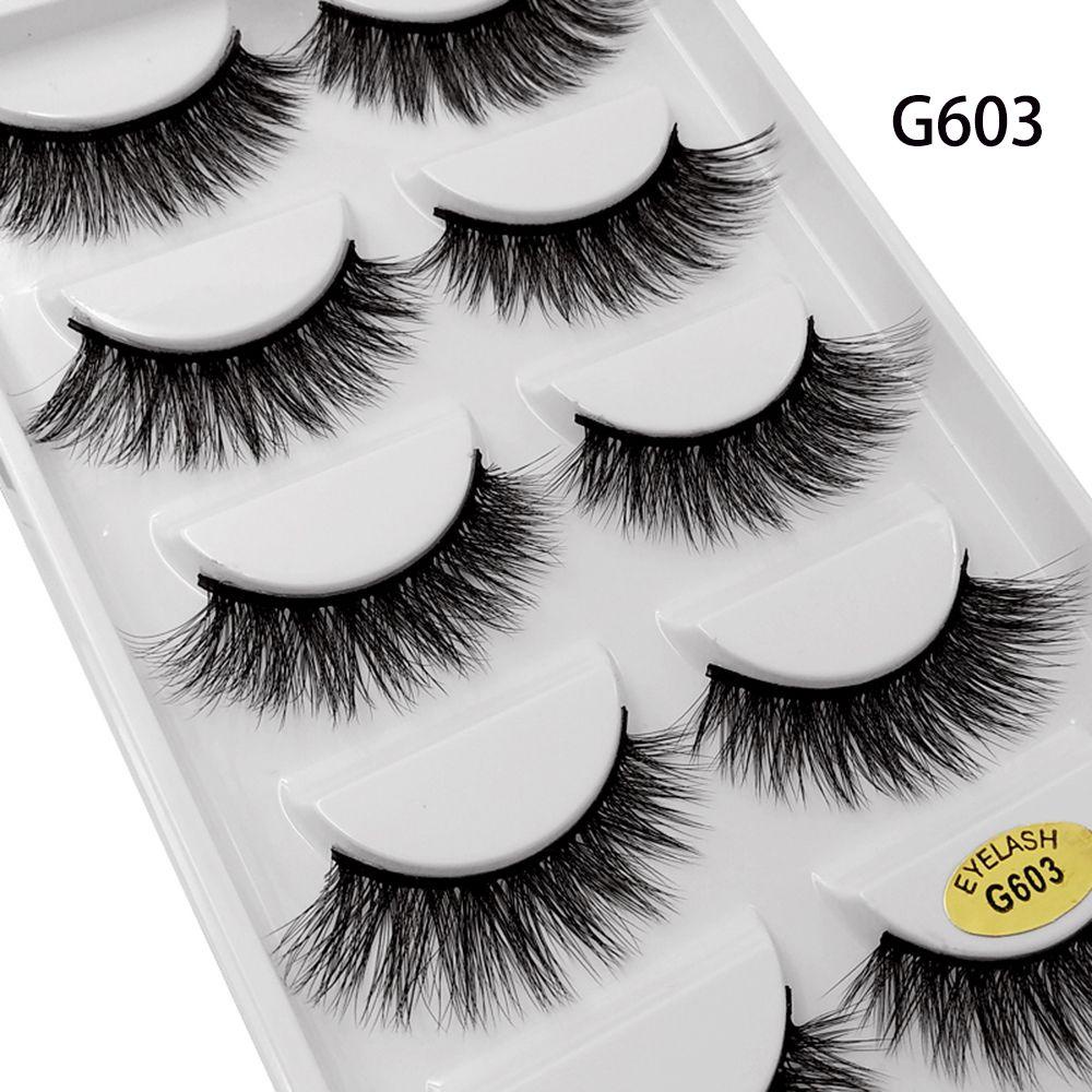Set 5 Cặp Lông Mi Giả 3D Tự Nhiên Có Thể Tái Sử Dụng