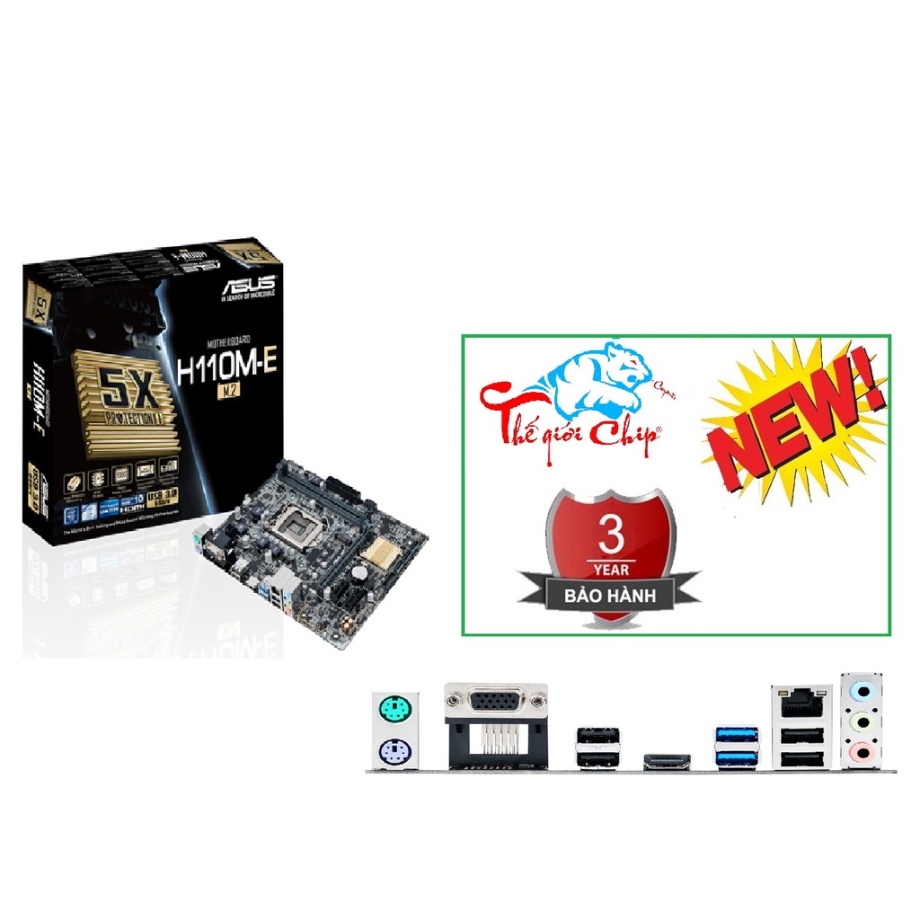 Bo Mạch Chủ (Mainboard) ASUS H110M-E/M2 (CTY Box-3 Năm)