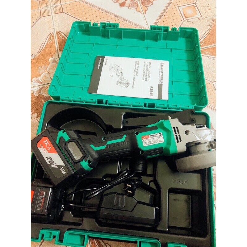 MÁY MÀI GÓC DÙNG PIN DCA 20V CHÍNH HÃNG đĩa 100mm mã ADSM03-100E